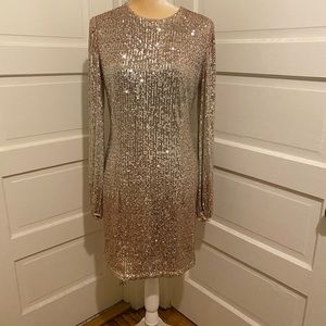 BHLDN sequin cocktail dress